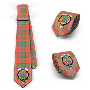 Grant Ancient Tartan Classic Necktie with Family Crest