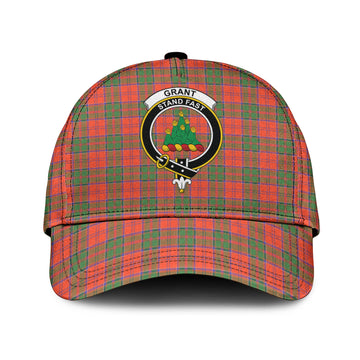 Grant Ancient Tartan Classic Cap with Family Crest