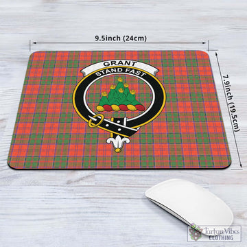 Grant Ancient Tartan Mouse Pad with Family Crest