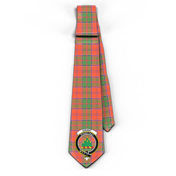 Grant Ancient Tartan Classic Necktie with Family Crest