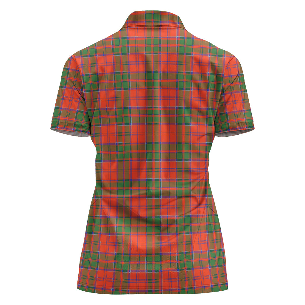 grant-ancient-tartan-polo-shirt-with-family-crest-for-women