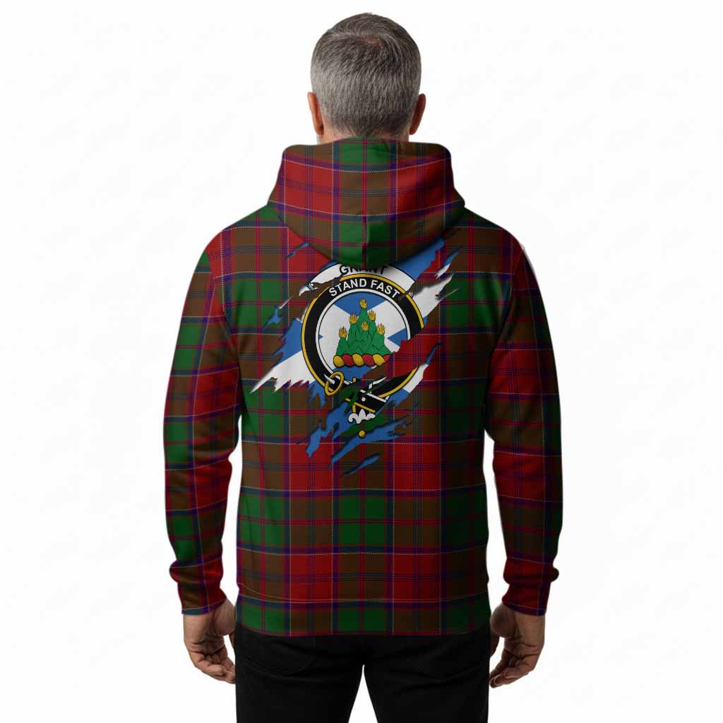 Grant Clan Crest In Me Tartan Hoodie Scotland Flag Style