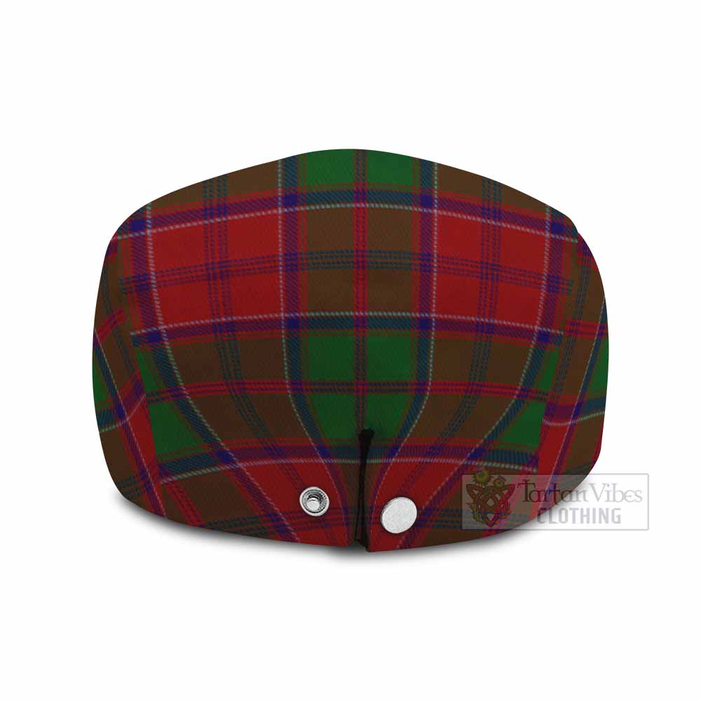 Grant Family Crest Tartan Jeff Cap, Tartan Flat Cap