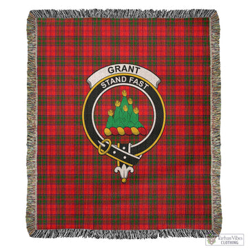 Grant Modern Tartan Woven Blanket with Family Crest