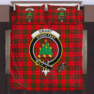 Grant Modern Tartan Bedding Set with Family Crest
