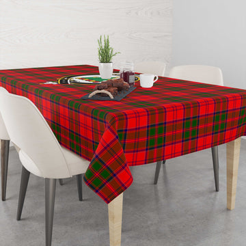 Grant Modern Tatan Tablecloth with Family Crest