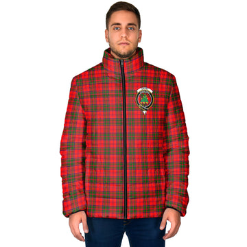 Grant Modern Tartan Padded Jacket with Family Crest