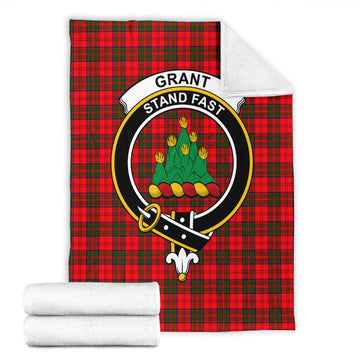 Grant Modern Tartan Blanket with Family Crest