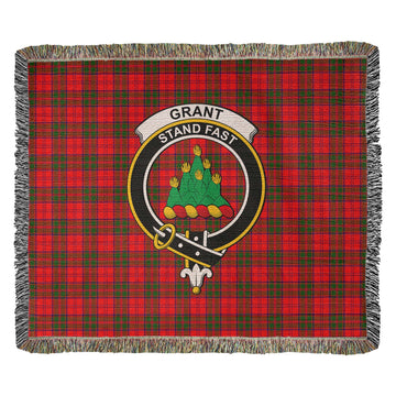 Grant Modern Tartan Woven Blanket with Family Crest