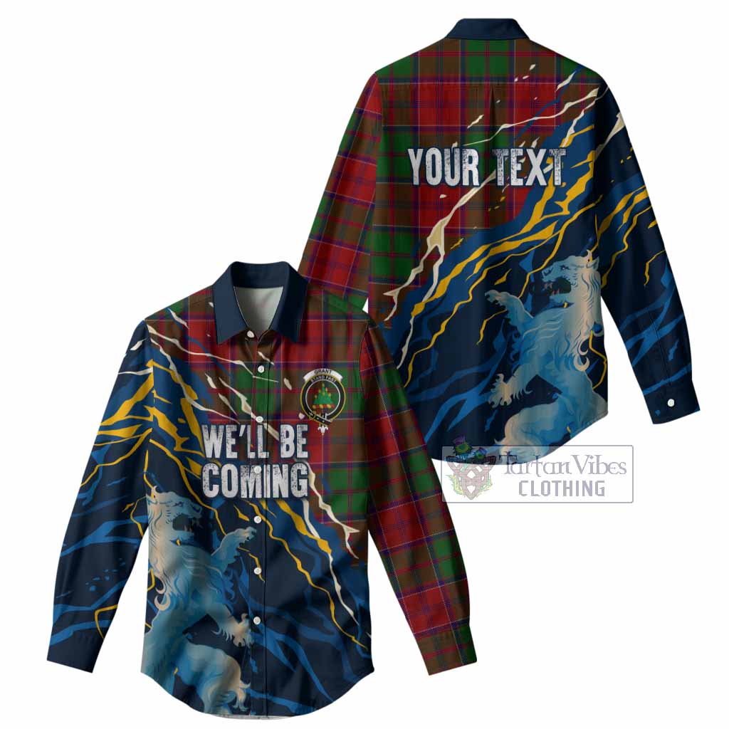 Grant Scotland Tartan Women Casual Shirt WC2026 Football - We'll Be Coming