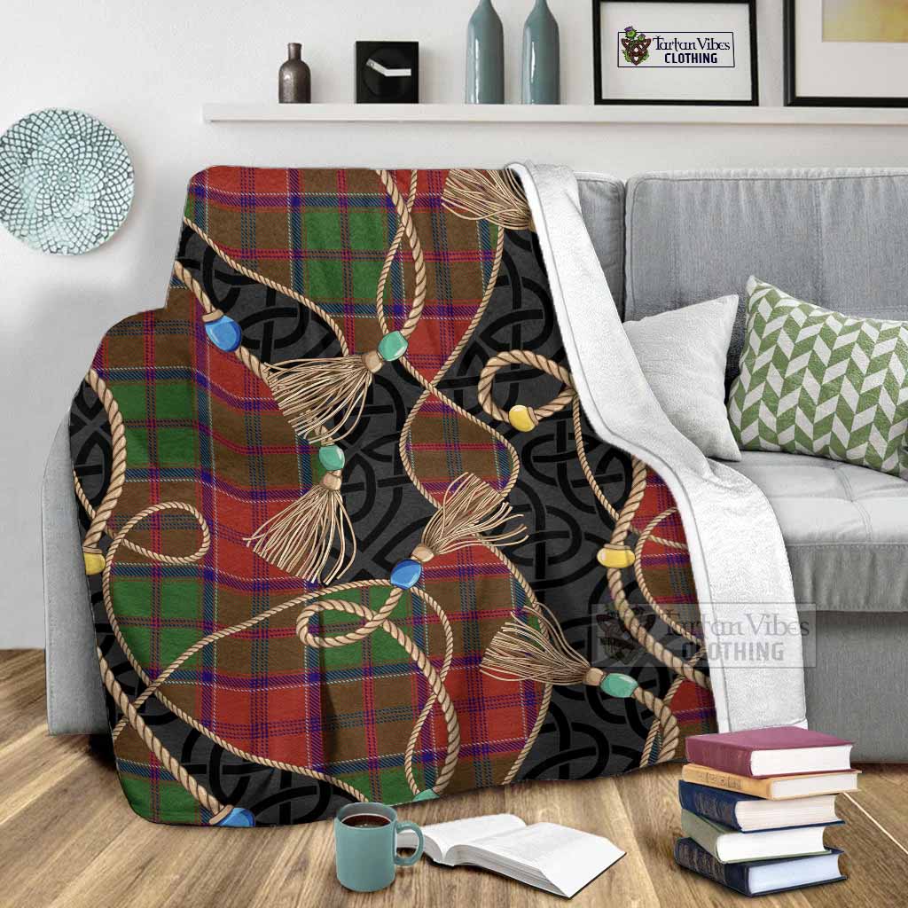 Grant Scottish Tartan Twisted Ropes Stylized Blanket - Tartan Vibes Clothing