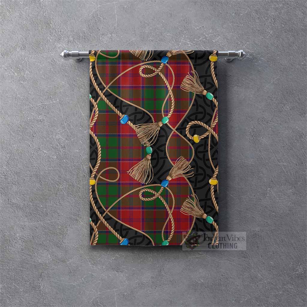 Grant Scottish Tartan Twisted Ropes Stylized Gonfalon Rectangle - Tartan Vibes Clothing