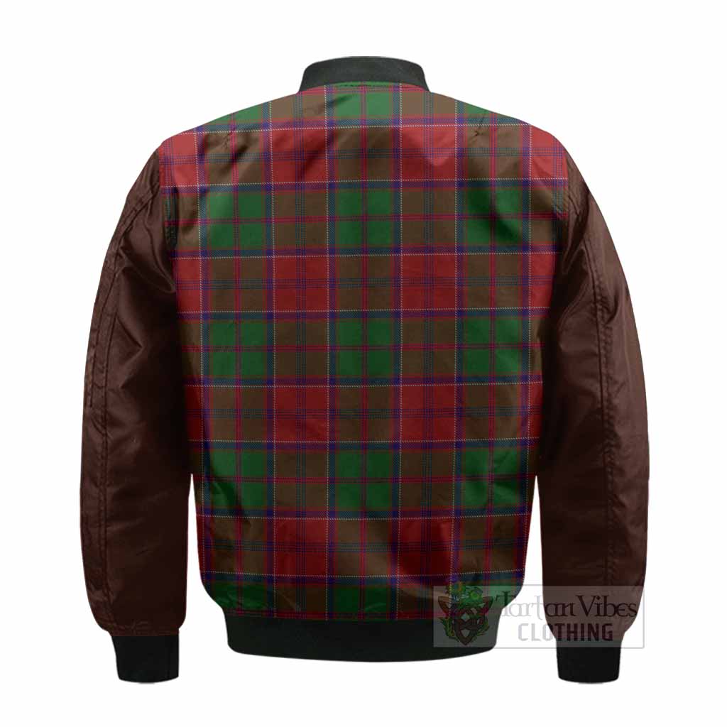 Grant Tartan Accent Bomber Jacket with Family Crest