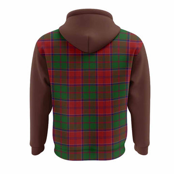 Grant Tartan Accent Hoodie with Family Crest