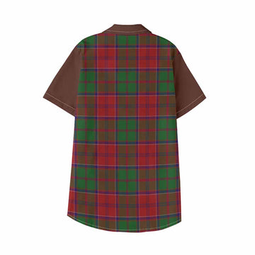 Grant Tartan Accent Kid Hawaiian Shirt with Family Crest