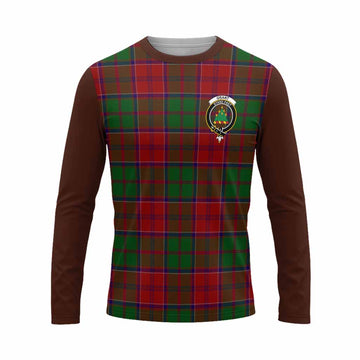 Grant Tartan Accent Long Sleeve T-Shirt with Family Crest