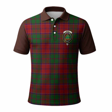 Grant Tartan Accent Polo Shirt with Family Crest