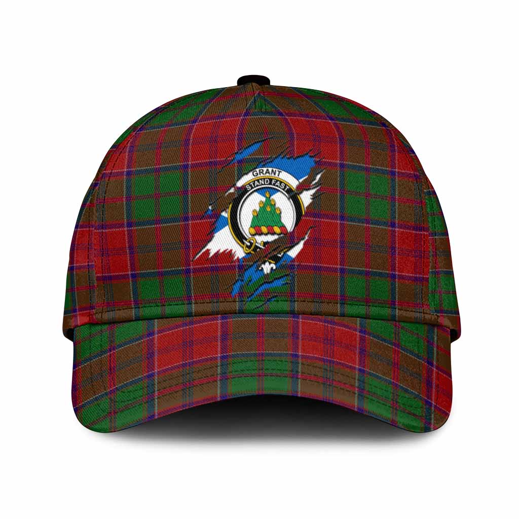 Grant Tartan Classic Cap with Family Crest In Me Style