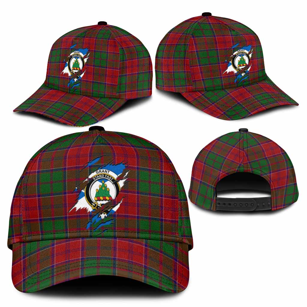 Grant Tartan Classic Cap with Family Crest In Me Style