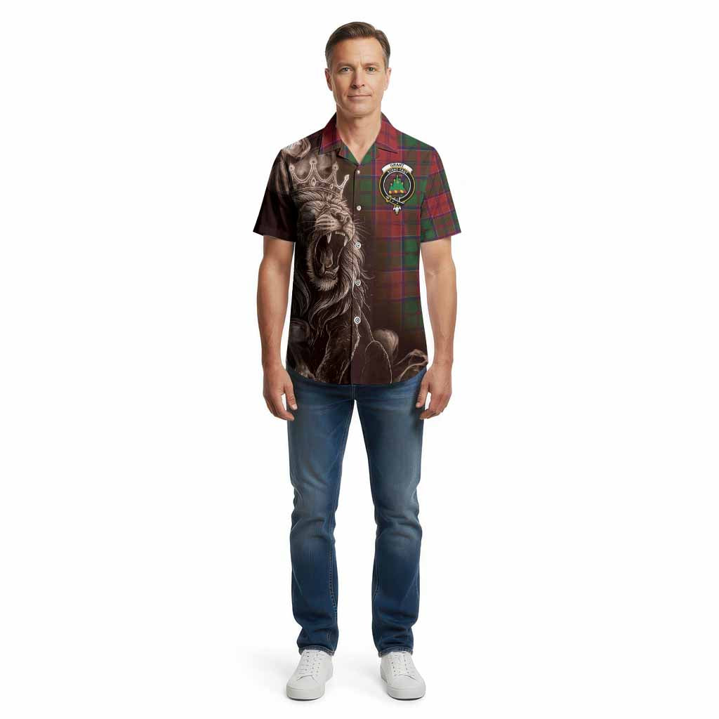 Grant Tartan Cotton Hawaiian Shirt Roaring Lion Heritage