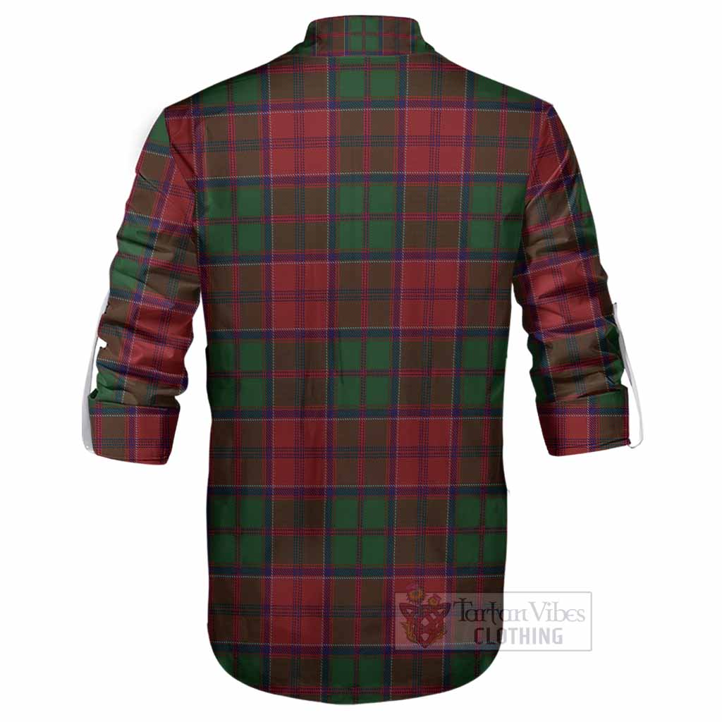 Grant Tartan Crest Ghillie Shirt Ferocious Lion Style