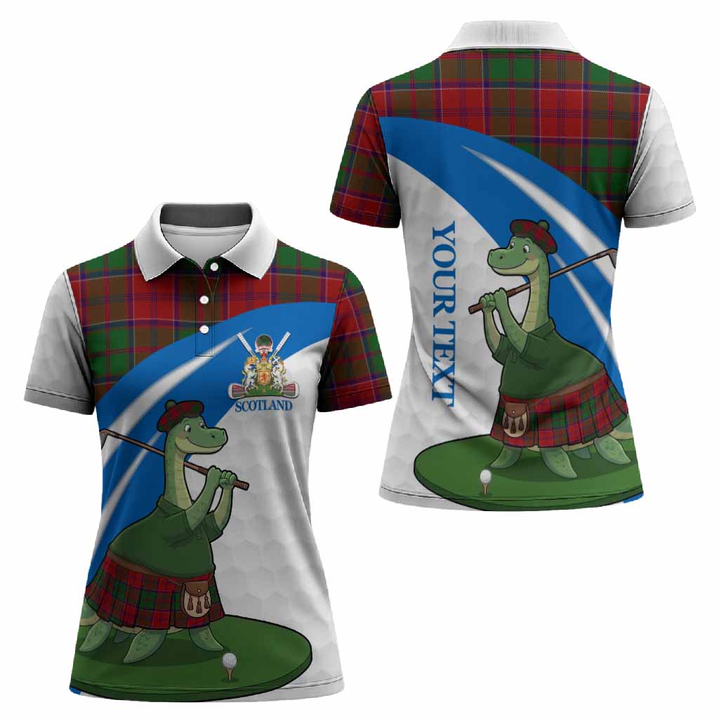 Grant Tartan Crest Golf Nessie Women Polo Shirt Loch Ness Monster Sporty Style