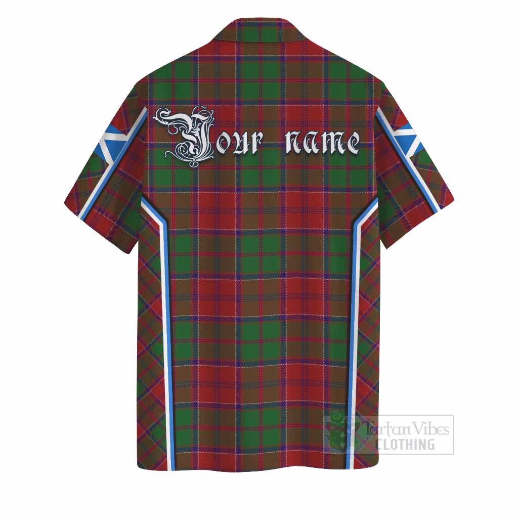 Grant Tartan Crest Hawaiian Shirt Scotland Coat of Arm Flag Style - Tartan Vibes Clothing