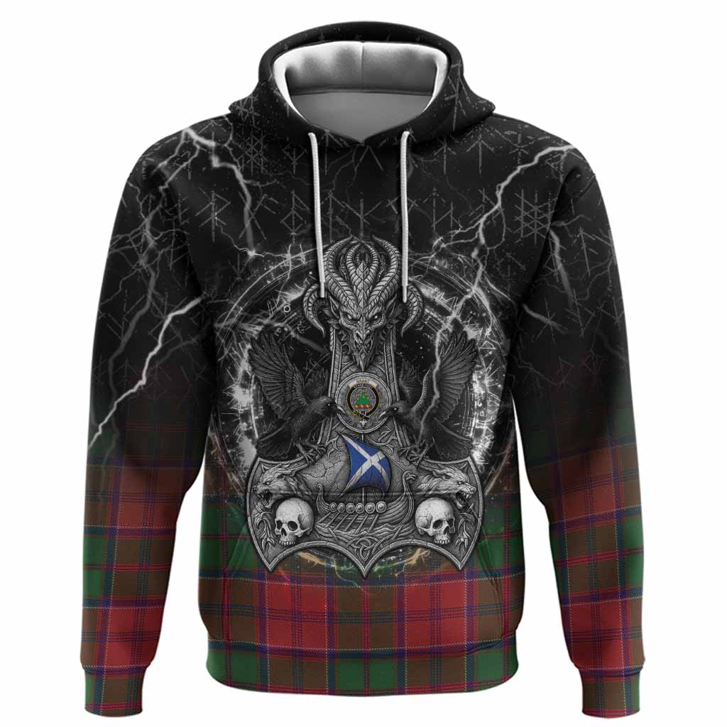 Grant Tartan Crest Hoodie Celtic Odin's Raven Legacy