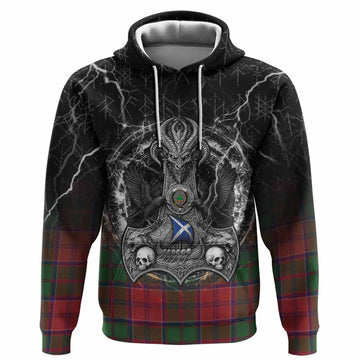Grant Tartan Crest Hoodie Celtic Odin's Raven Legacy