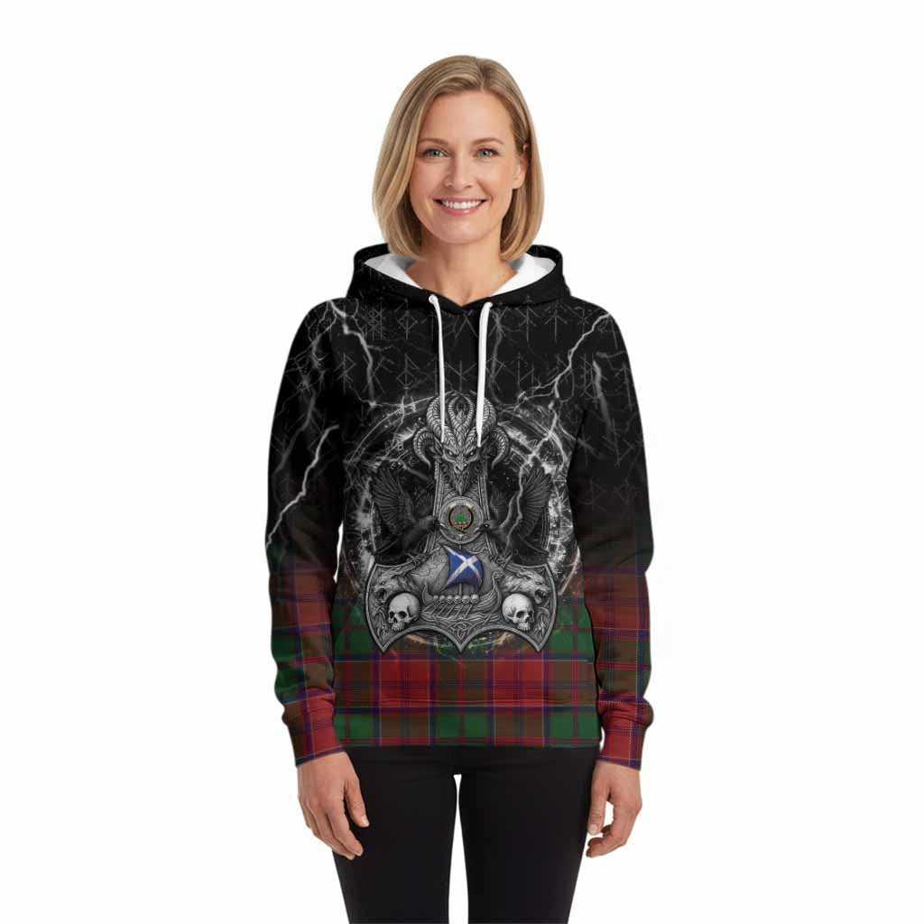 Grant Tartan Crest Hoodie Celtic Odin's Raven Legacy