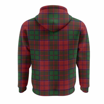 Grant Tartan Crest Hoodie Ferocious Lion Style