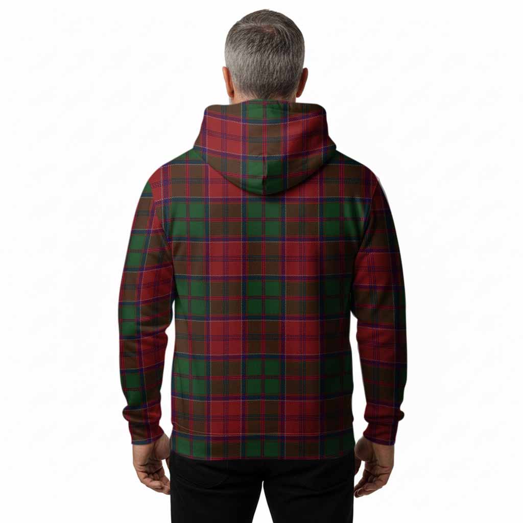 Grant Tartan Crest Hoodie Ferocious Lion Style