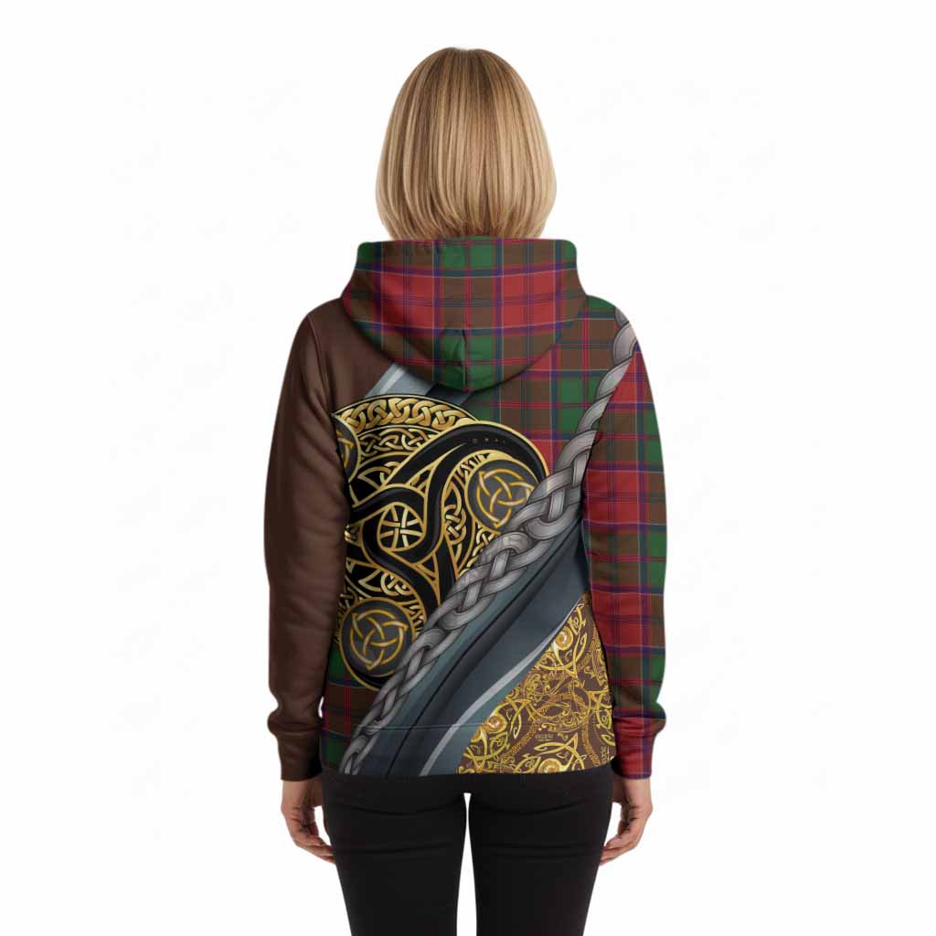 Grant Tartan Crest Hoodie Scottish Triskele Celtic
