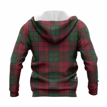 Grant Tartan Crest Knitted Hoodie Ferocious Lion Style