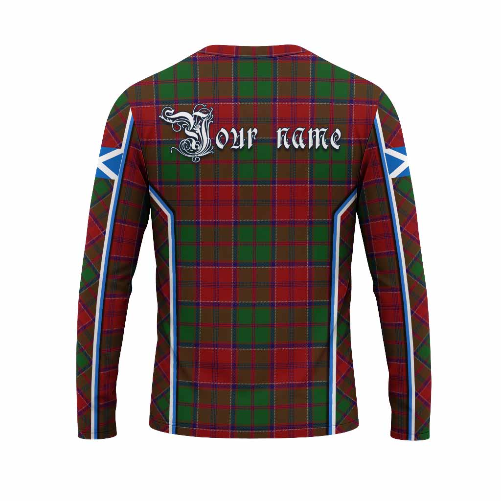 Grant Tartan Crest Long Sleeve T-Shirt Scotland Coat of Arm Flag Style - Tartan Vibes Clothing