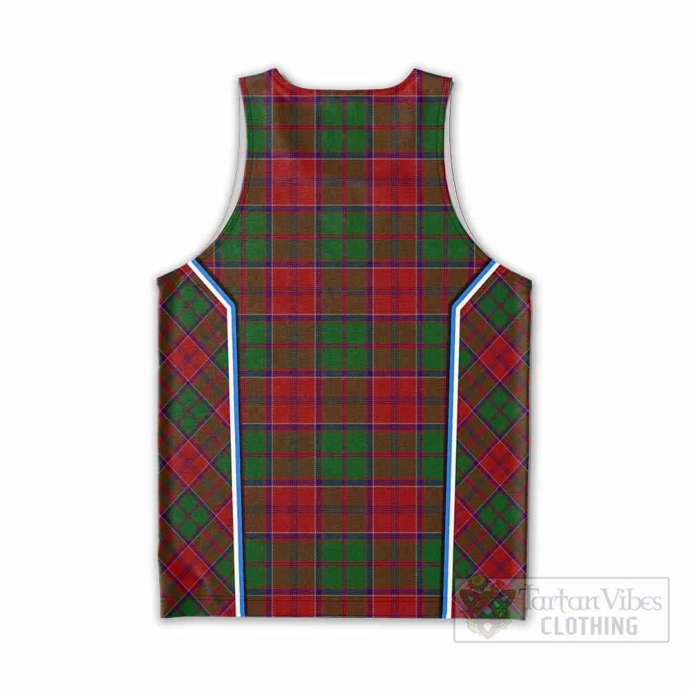 Grant Tartan Crest Men Tank Top Scotland Coat of Arm Flag Style - Tartan Vibes Clothing