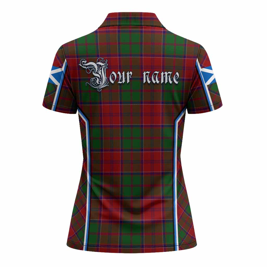 Grant Tartan Crest Women's Polo Shirt Scotland Coat of Arm Flag Style - Tartan Vibes Clothing