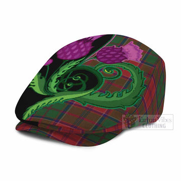 Grant Tartan Flat Cap, Jeff Cap Traditional Scottish Thistle