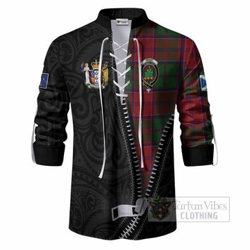 Grant Tartan Ghillie Shirt New Zealand Pattern Unique Zipper Stylized