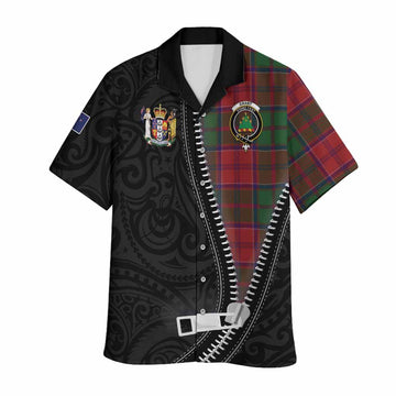 Grant Tartan Hawaiian Shirt New Zealand Pattern Unique Zipper Stylized
