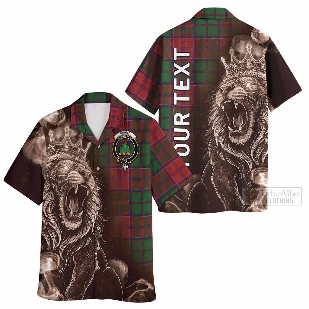 Grant Tartan Hawaiian Shirt Roaring Lion Heritage
