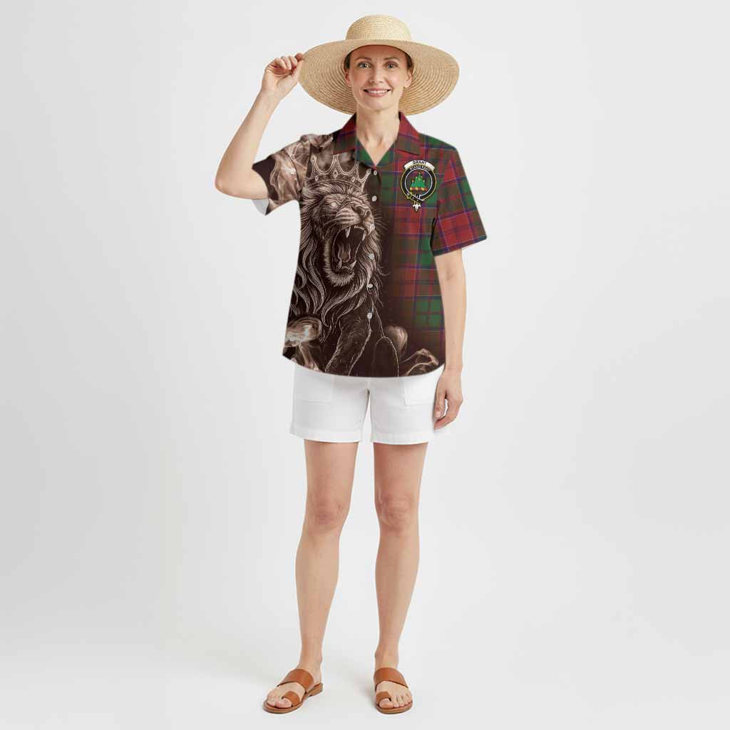 Grant Tartan Hawaiian Shirt Roaring Lion Heritage