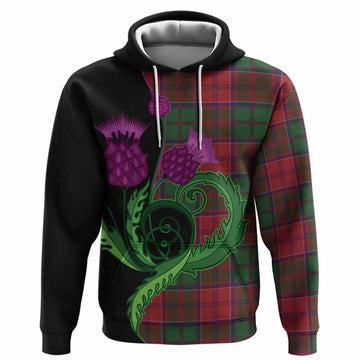Grant Tartan Hoodie Traditional Scottish Thistle