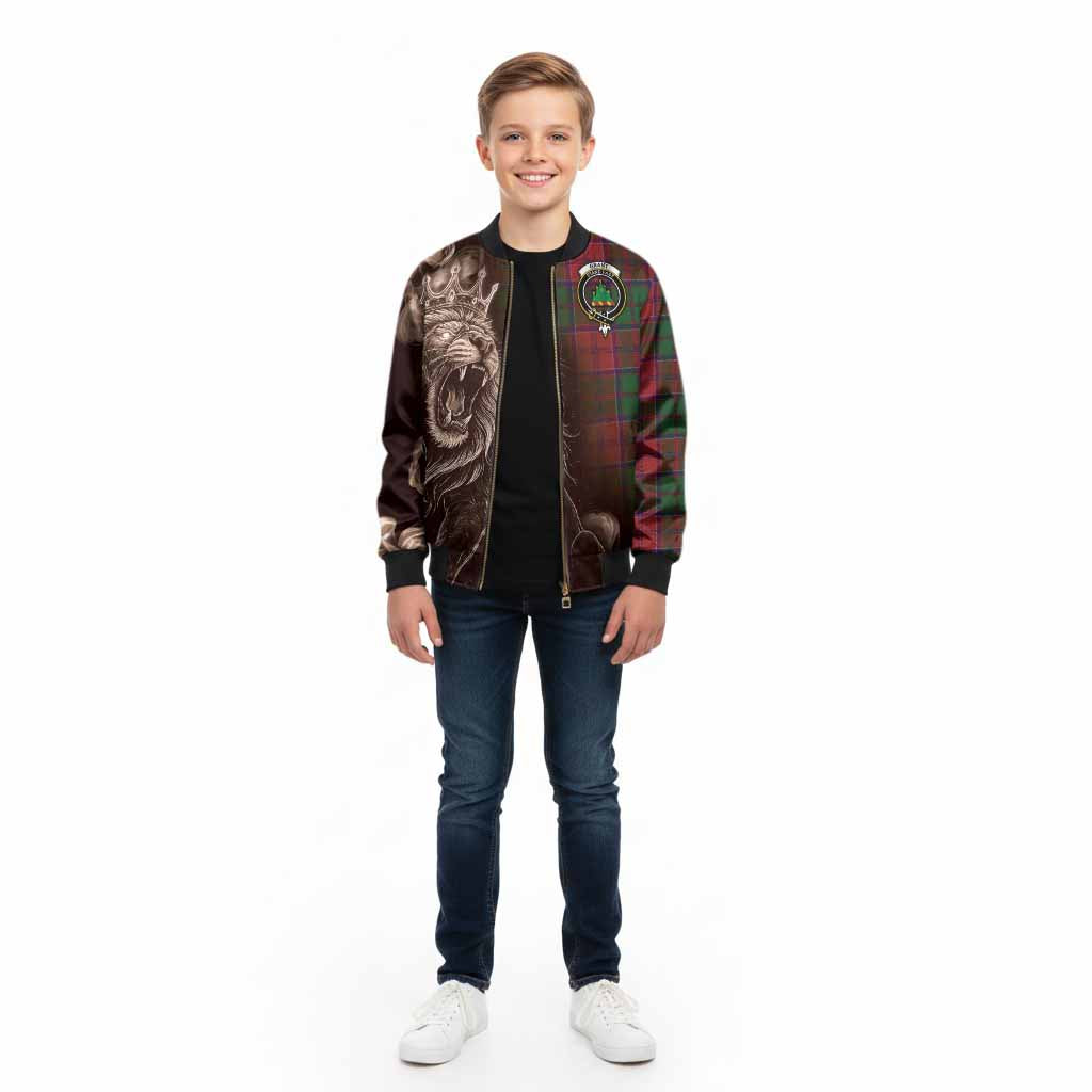 Grant Tartan Kid Bomber Jacket Roaring Lion Heritage