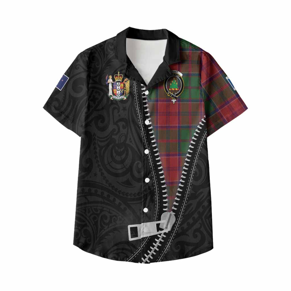 Grant Tartan Kid Hawaiian Shirt New Zealand Pattern Unique Zipper Stylized