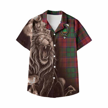 Grant Tartan Kid Hawaiian Shirt Roaring Lion Heritage