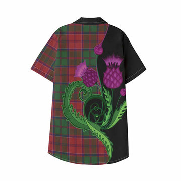 Grant Tartan Kid Hawaiian Shirt Traditional Scottish Thistle