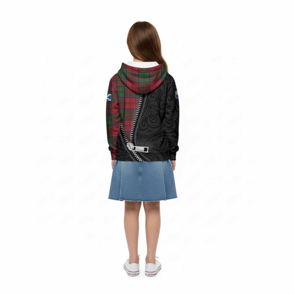 Grant Tartan Kid Hoodie New Zealand Pattern Unique Zipper Stylized