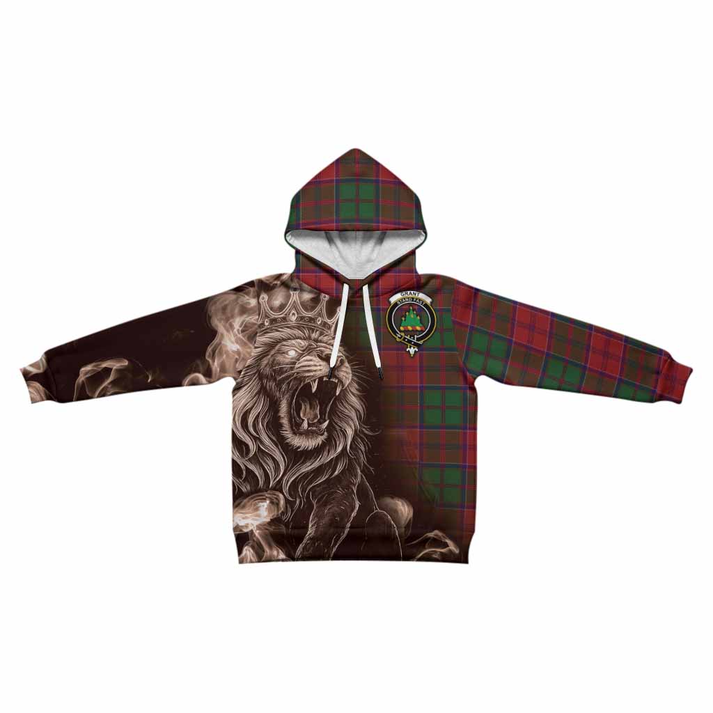 Grant Tartan Kid Hoodie Roaring Lion Heritage