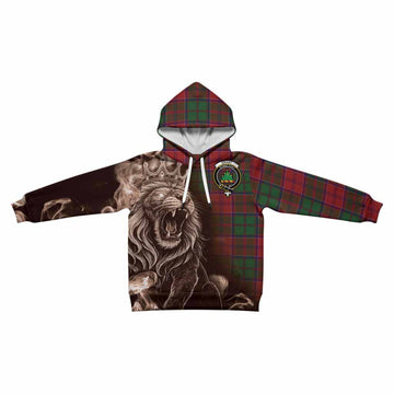 Grant Tartan Kid Hoodie Roaring Lion Heritage